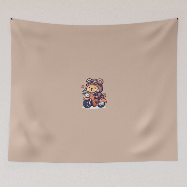 Item preview, Cute teddy bear on motorcycle designed and sold by Sofroshop.