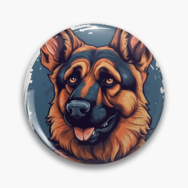 Artikelvorschau, German Shepherd Planet - Fun artwork of Loyal furry Canines entworfen und verkauft von DooodleGod.