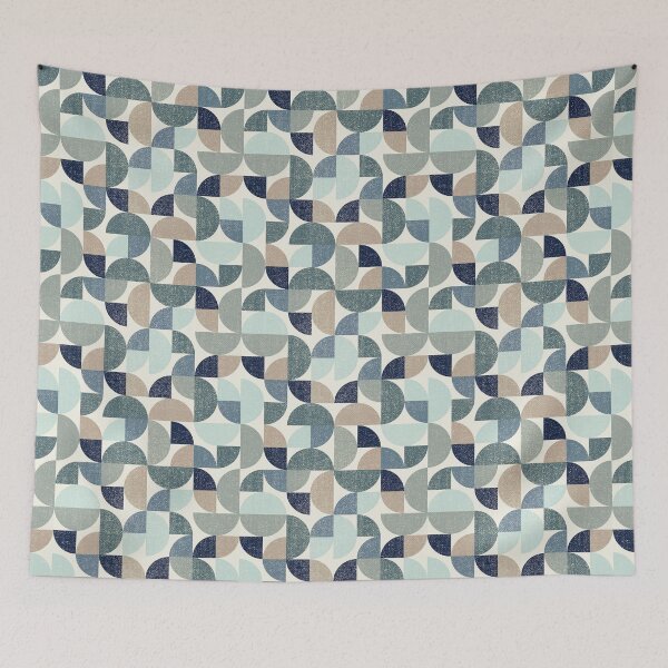 Item preview, Mid Century Modern Circle Shapes, Ocean Tones by Brittanylane designed and sold by Brittany Lane Allen.