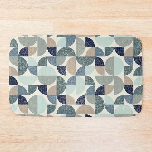 Item preview, Mid Century Modern Circle Shapes, Ocean Tones by Brittanylane designed and sold by Brittany Lane Allen.