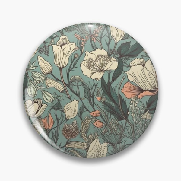 Item preview, Vintage botanical floral pattern  designed and sold by florallover444.