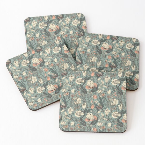 Item preview, Vintage botanical floral pattern  designed and sold by florallover444.