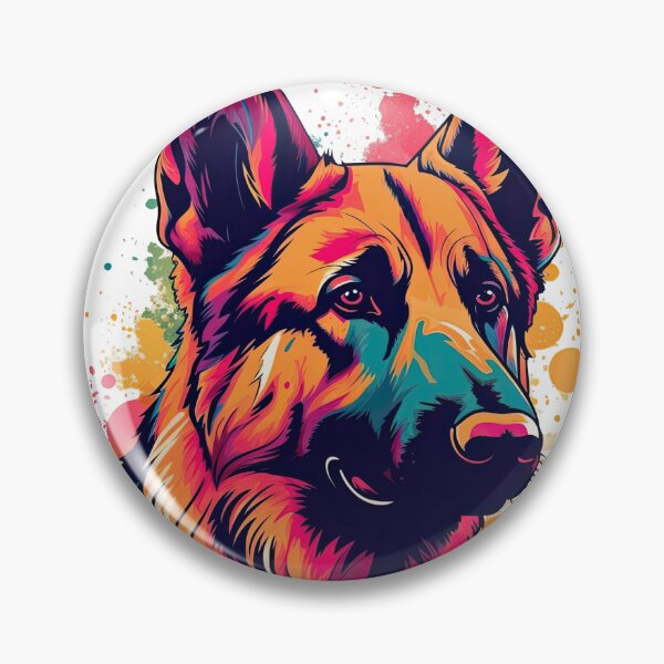 Artikelvorschau, Canine Companion Co. - Perloved K-9 Graphic artwork for German Shepherd and Dog Lovers - Create a Special Bond with your Canine Friend through unique artwork and Home Decor entworfen und verkauft von DooodleGod.