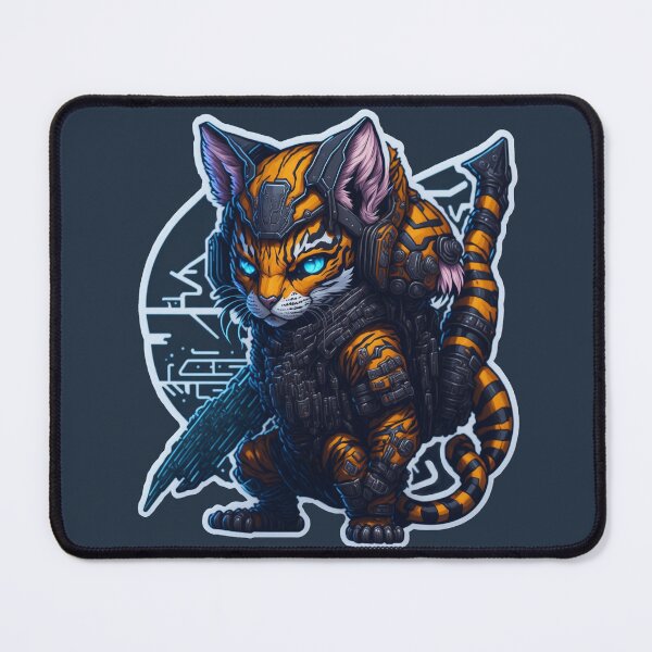 Item preview, Cool Cyber Cat fantasy inspired art designed and sold by Absinthe-Minded.