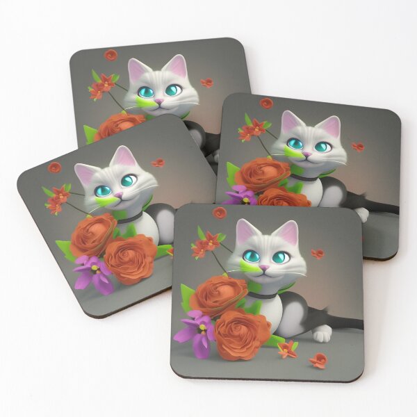 Item preview, Cat Flower 23 designed and sold by Camila Hamdan.