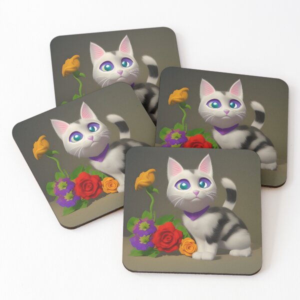 Item preview, Cat Flower 24 designed and sold by Camila Hamdan.
