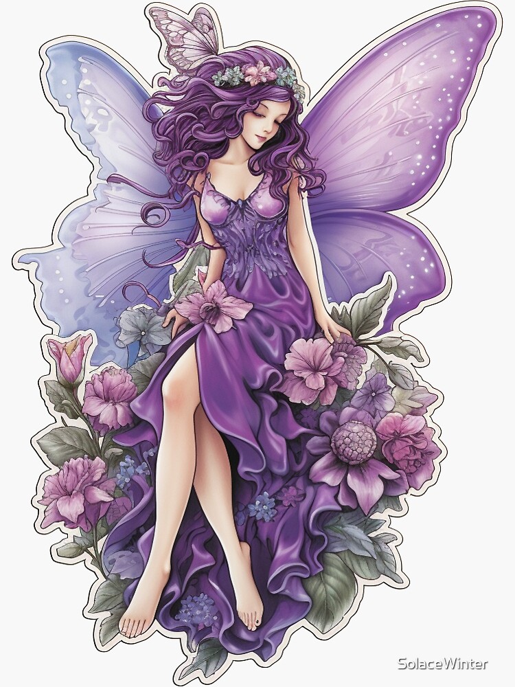 Cute Fairy Sticker for Sale by SolaceWinter
