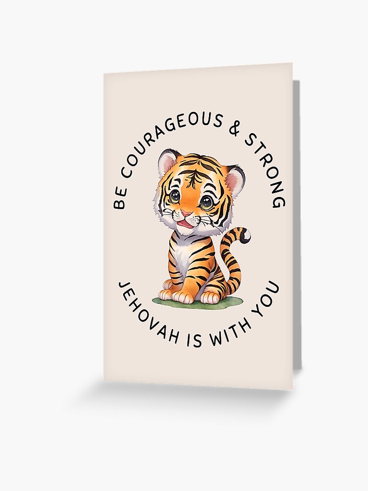 JW Baptism Gifts - Tiger Greeting Card