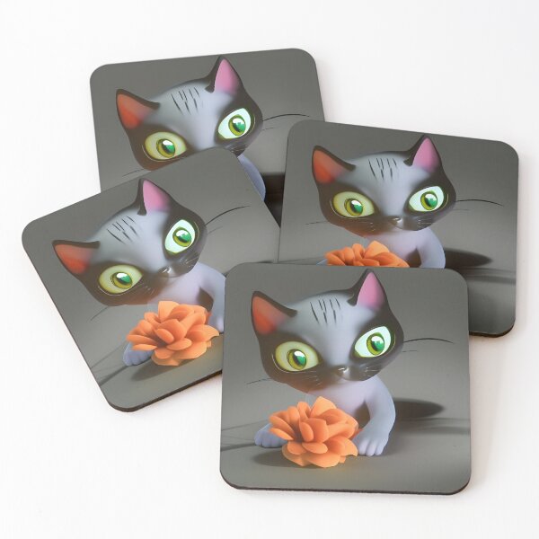 Item preview, Cat Flower 25 designed and sold by Camila Hamdan.