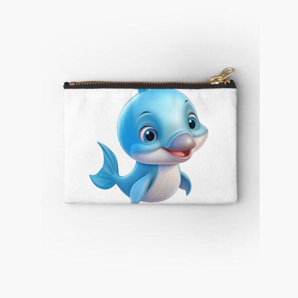 Item preview,  cute animated baby dolphin digital art designed and sold by DigitalPixelize.