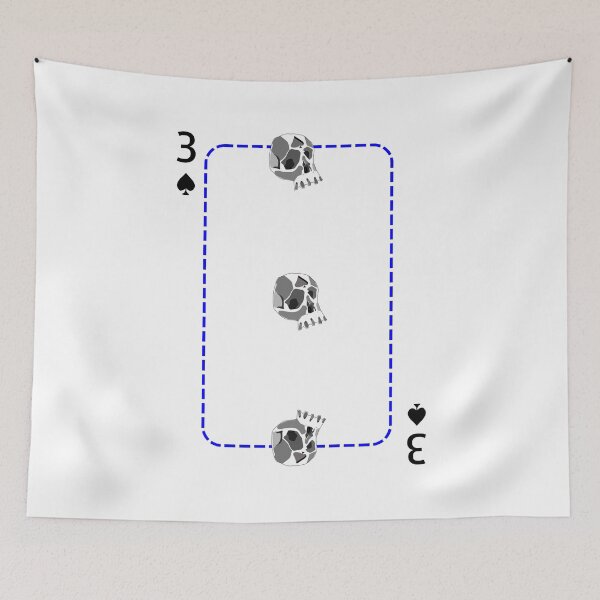 Item preview, 3 of spades designed and sold by Whimsy Trail Co.