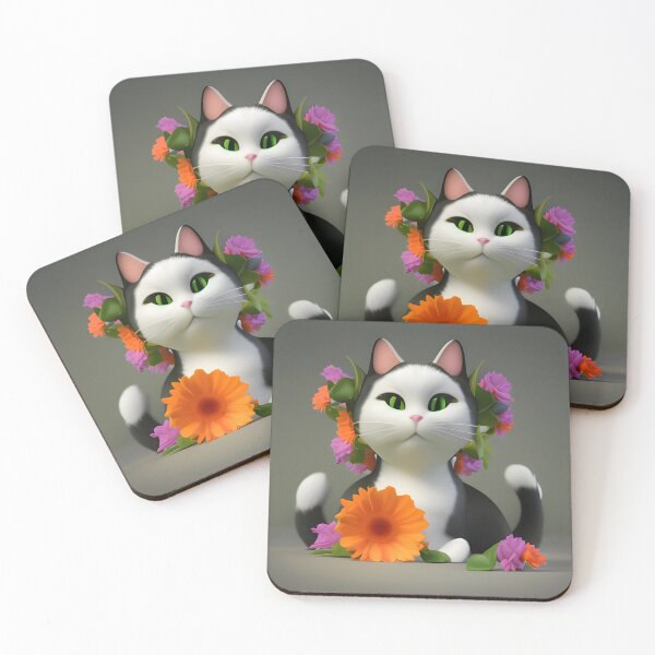 Item preview, Cat Flower 26 designed and sold by Camila Hamdan.