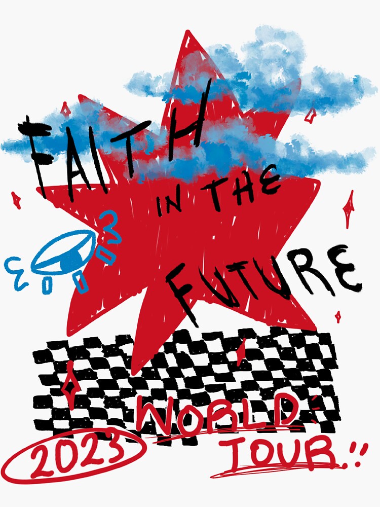 Louis Tomlinson Merch Faith In The Future Sticker for Sale by