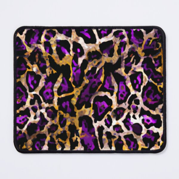 Item preview, Abstract purple and gold leopard print designed and sold by FGCART.