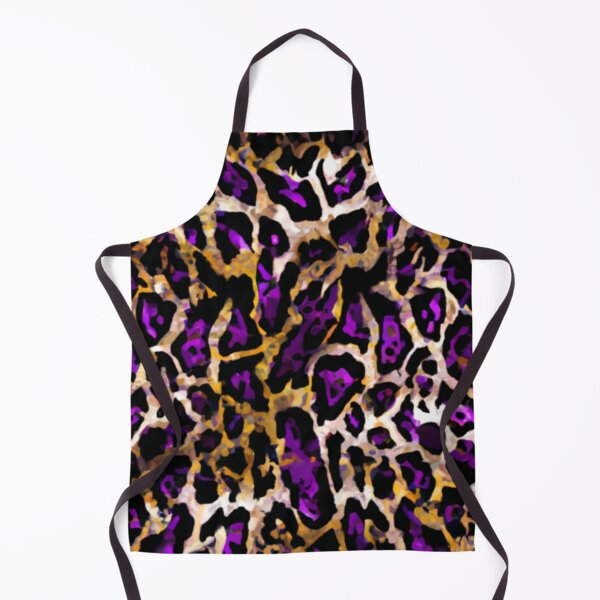 Item preview, Abstract purple and gold leopard print designed and sold by FGCART.