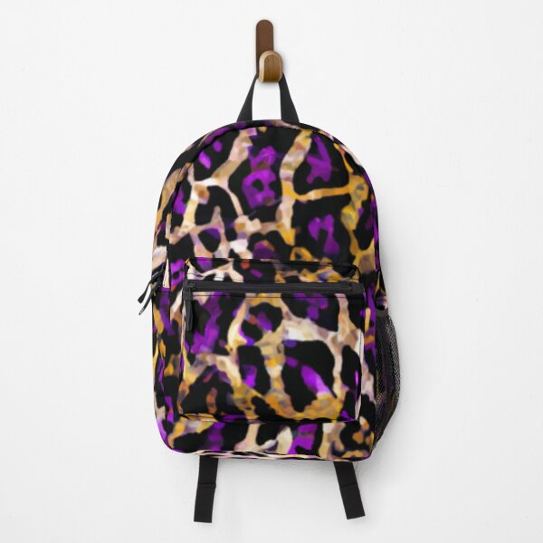 Item preview, Abstract purple and gold leopard print designed and sold by FGCART.