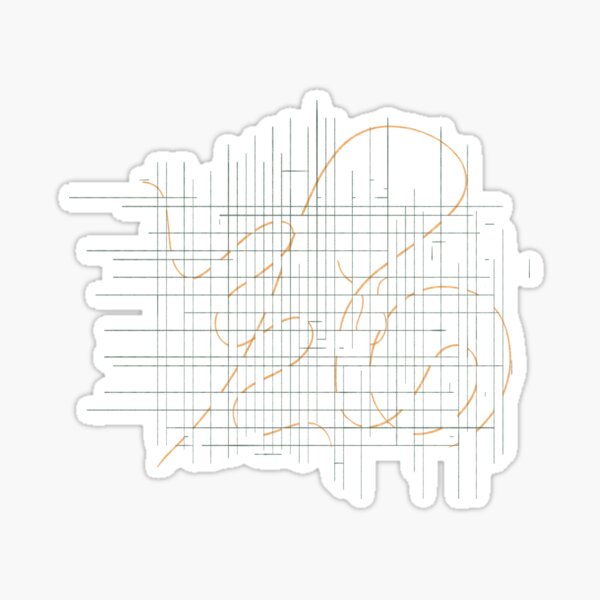 Green Graph Sticker