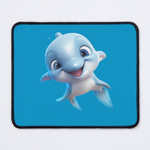 Item preview, Baby Dolphin Animated Naughty Adorable Digital Art designed and sold by DigitalPixelize.