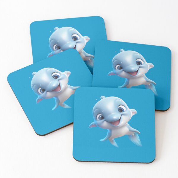 Item preview, Baby Dolphin Animated Naughty Adorable Digital Art designed and sold by DigitalPixelize.
