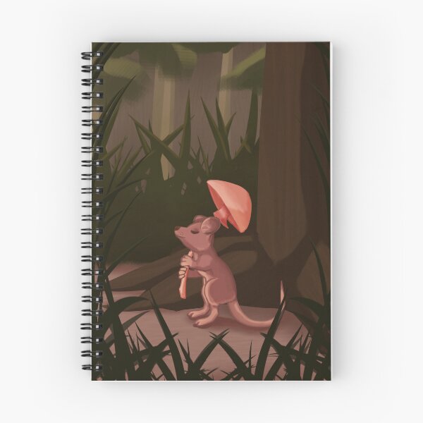 Item preview, Little Forest Mouse Chilling Under A Mushroom  designed and sold by AldiazArt.