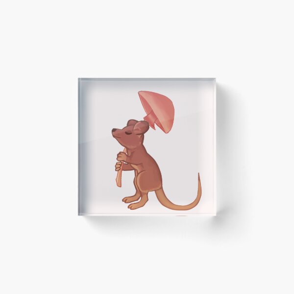 Item preview, Little Forest Mouse Chilling Under A Mushroom  designed and sold by AldiazArt.