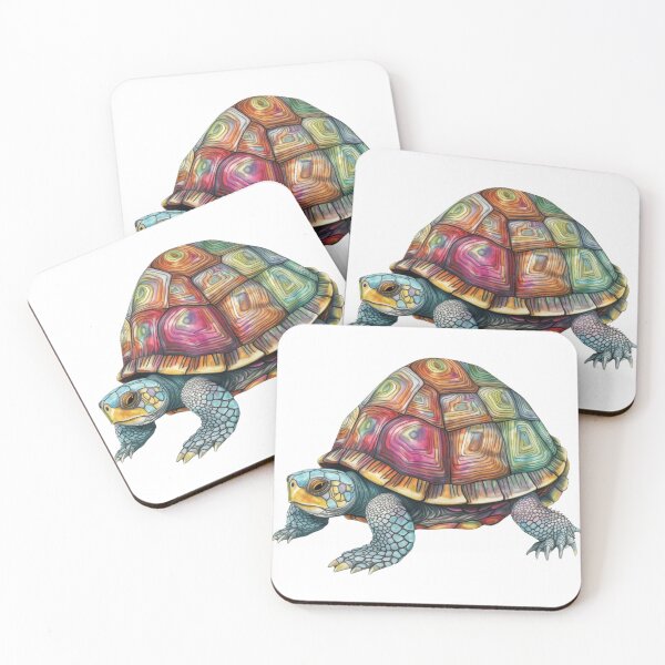 Item preview, Colorful Turtle Watercolor Art designed and sold by JustArtDesign9.