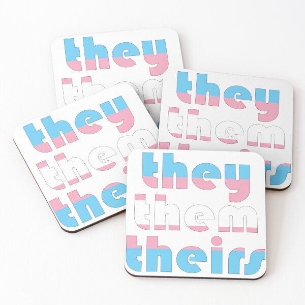 Item preview, Trans Flag They/Them/Theirs designed and sold by SaoirsesMeanderings.