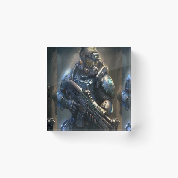 Item preview, Planet Warz - Terran Outfit - Blue GasMac SUIT-3K "Assassin" designed and sold by Brazz Official.