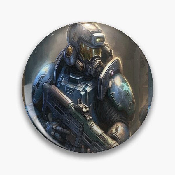 Item preview, Planet Warz - Terran Outfit - Blue GasMac SUIT-3K "Assassin" designed and sold by Brazz Official.