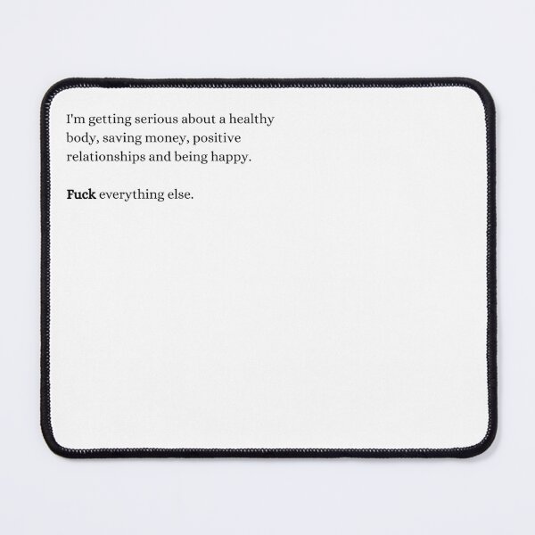 Item preview, Getting Serious About Healthy Body, Saving Money, Positive Relationships and Being Happy designed and sold by freyscollection.