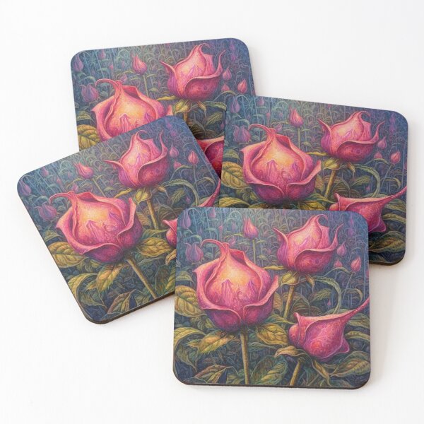 Item preview, Peach-Red Roses Trio designed and sold by EpicFoxArt.