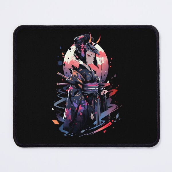 Item preview, Anime Geisha Samurai w/ Oni Mask designed and sold by ScarletClover.
