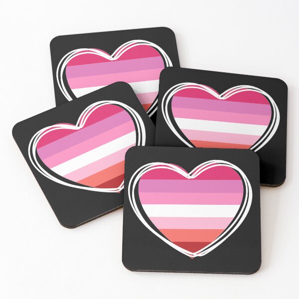 Item preview, LESBIAN PRIDE FLAG HEART | CUTE LESBIAN PRIDE FLAG HEART | LESBIAN FLAG designed and sold by Festive Feminist.