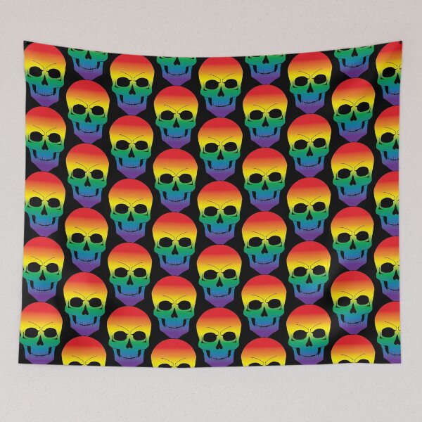 Item preview, Gothic Rainbow Skull small designed and sold by TheirChoice.