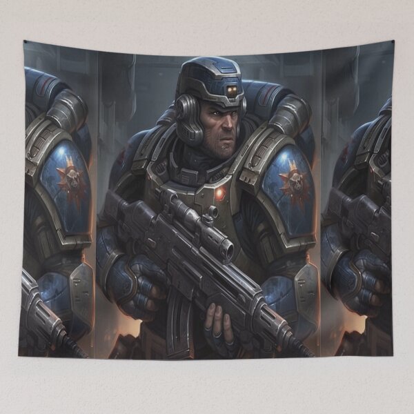 Item preview, Planet Warz - Terran Outfit - Silver and Blue Engi SUIT-4K "Gunner" designed and sold by Brazz Official.
