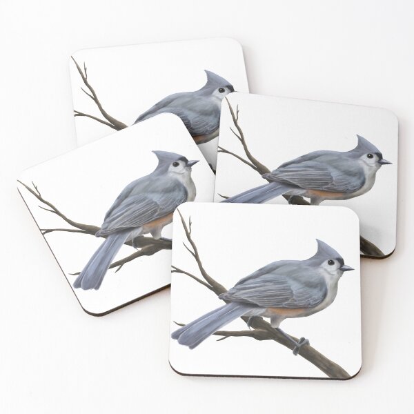 Item preview, Tufted Titmouse Bird Perched on a Tree designed and sold by CreationsByBear.