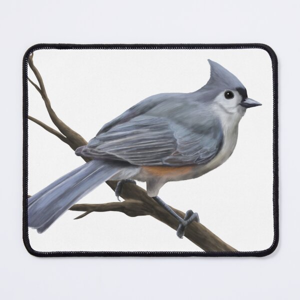 Item preview, Tufted Titmouse Bird Perched on a Tree designed and sold by CreationsByBear.