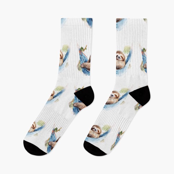 Item preview, Cute Sloth Relaxing on the Swing designed and sold by JustArtDesign9.