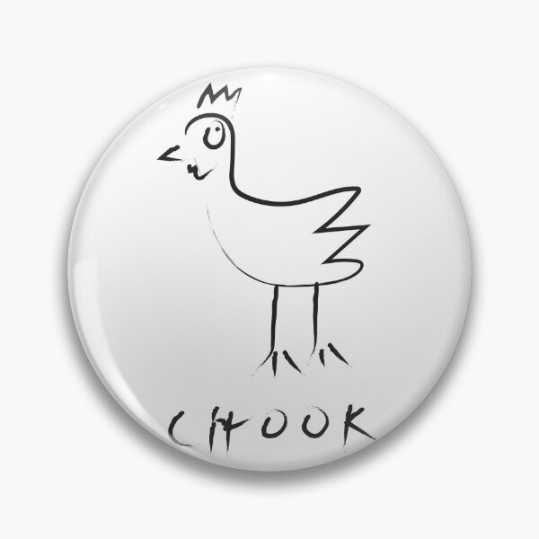 Item preview, Badly drawn chook is a chicken designed and sold by QuirkyFreq.