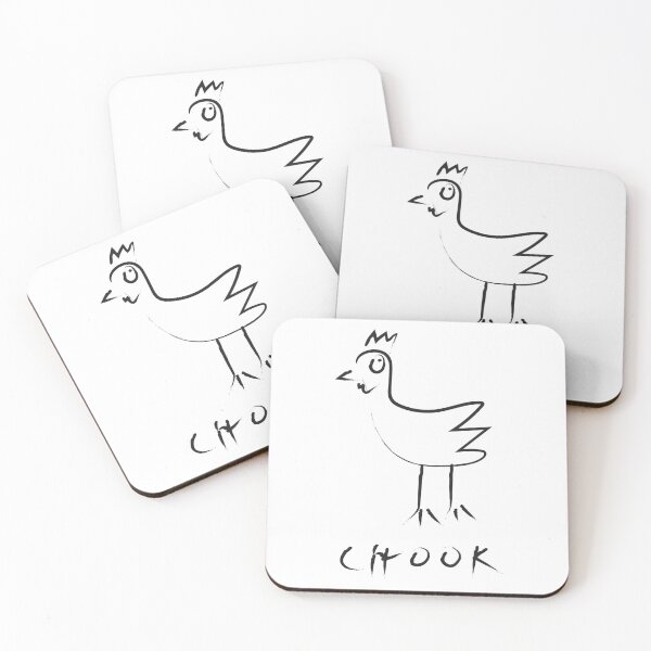 Item preview, Badly drawn chook is a chicken designed and sold by QuirkyFreq.