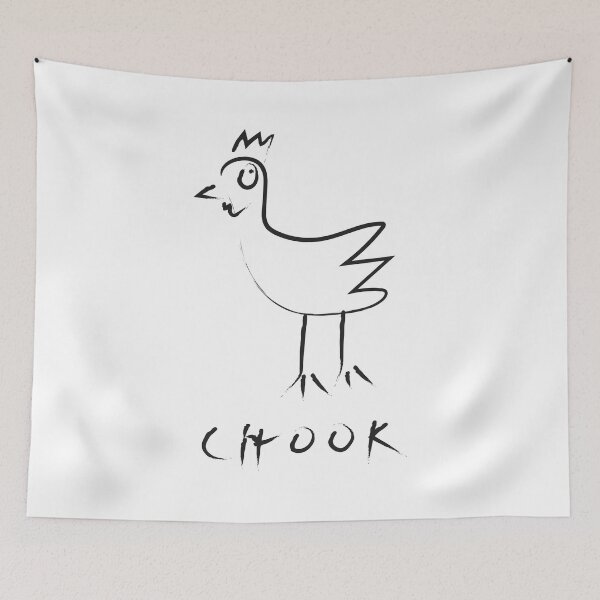 Item preview, Badly drawn chook is a chicken designed and sold by QuirkyFreq.