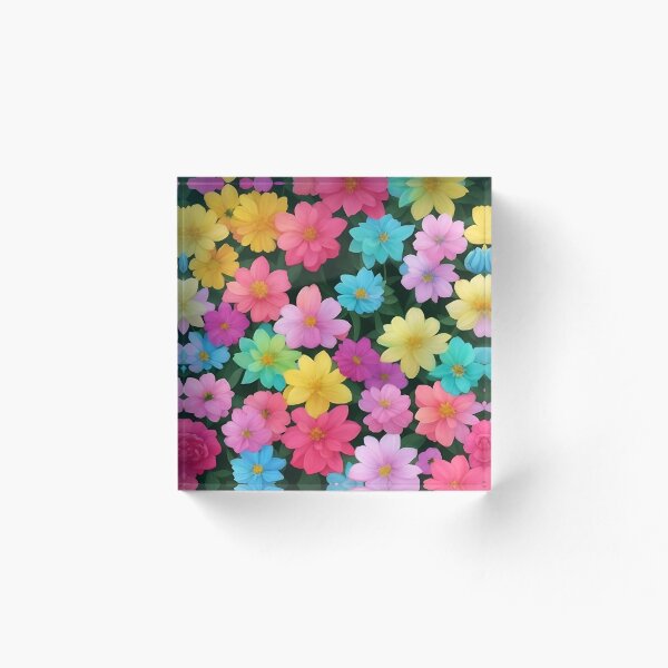 Aperçu de l'œuvre motif de fleurs vintage coloré créée et vendue par HarshBrown.