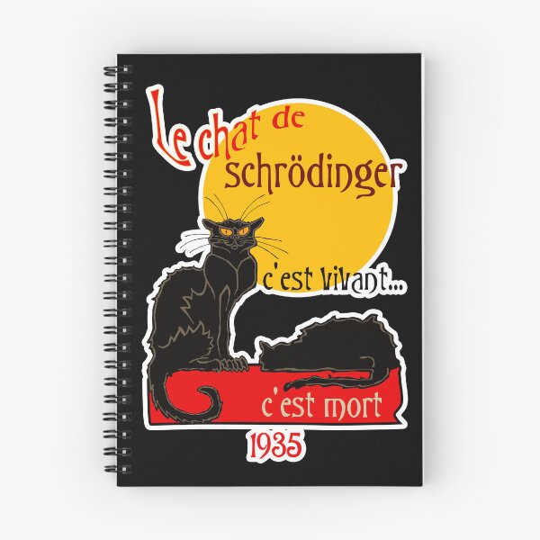 Item preview, Schrödinger's cat for dark background designed and sold by ocelotlcalli.
