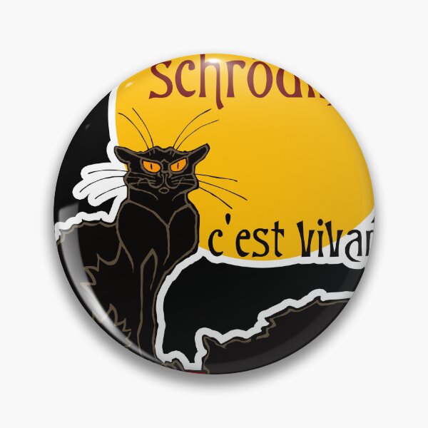 Item preview, Schrödinger's cat for dark background designed and sold by ocelotlcalli.