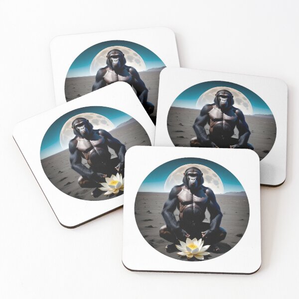 Item preview, Zen Moon Ape Lotus Position designed and sold by Big Boom Creations.
