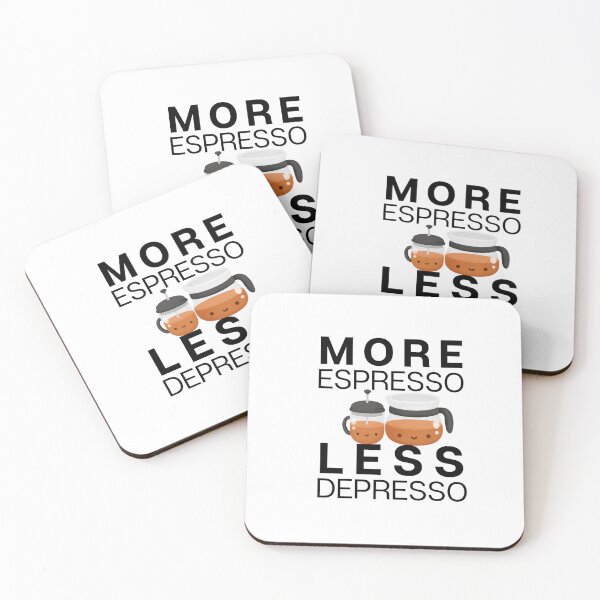Item preview, More Espresso Less Depresso | Funny | Coffee Lover  designed and sold by freyscollection.