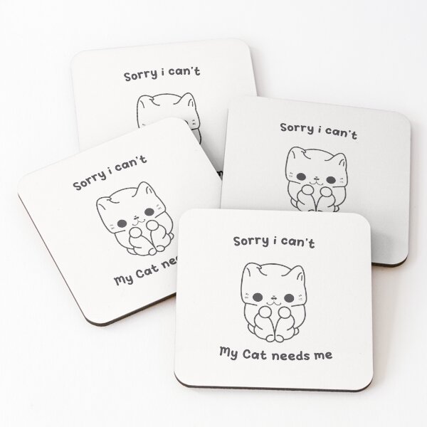 Item preview, Wear Your Love for Cats Proudly: "Sorry I Cant My Cat Needs Me" Tee designed and sold by Paolospresent.