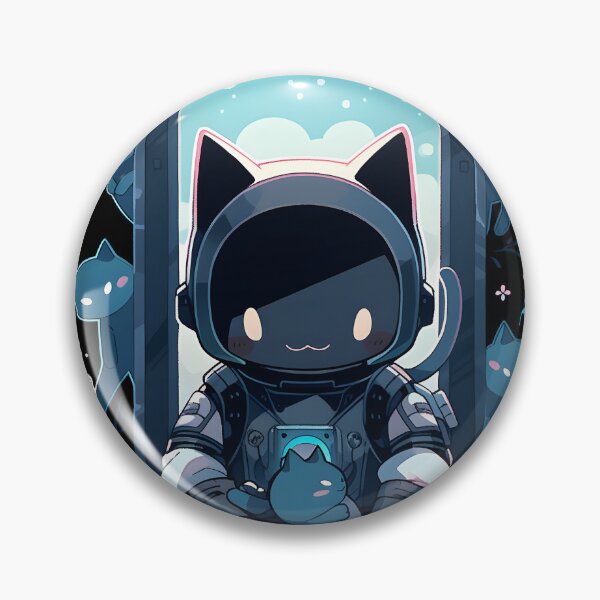 Item preview, Catsonaut, Space Cat Anime Cartoon style designed and sold by TheeDigitalDen.