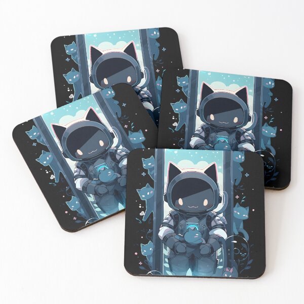 Item preview, Catsonaut, Space Cat Anime Cartoon style designed and sold by TheeDigitalDen.