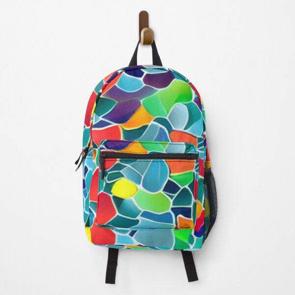Item preview, Abstract Colorful Sea Glass Pattern designed and sold by calibrit.